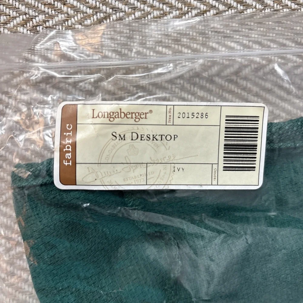 Longaberger Fabric Small Desktop Liner Ivy #2015286